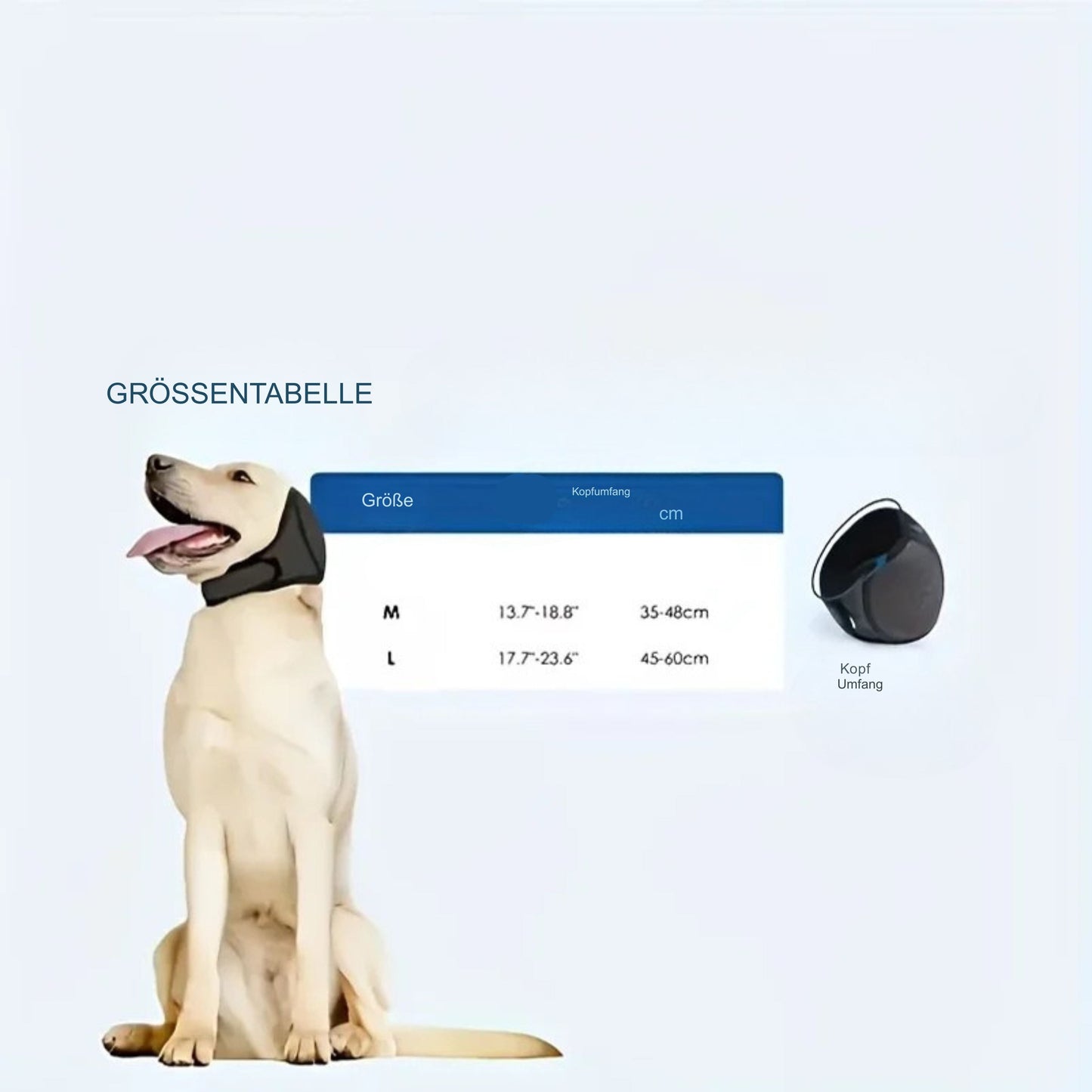 RuhePfote Geräuschdämpfender Gehörschutz für Hunde