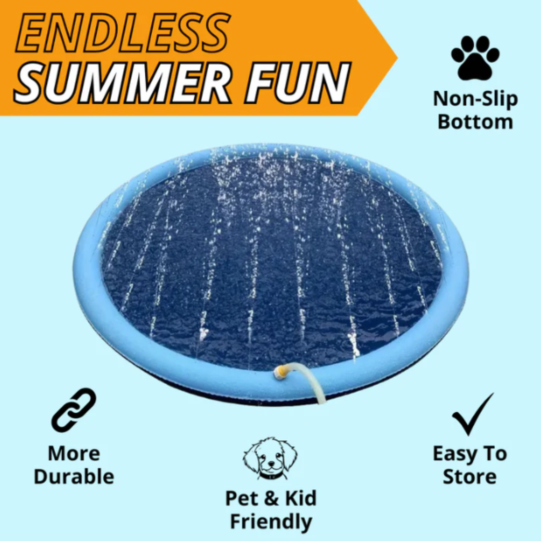Wassersprinkler Spielmatte für Hunde
