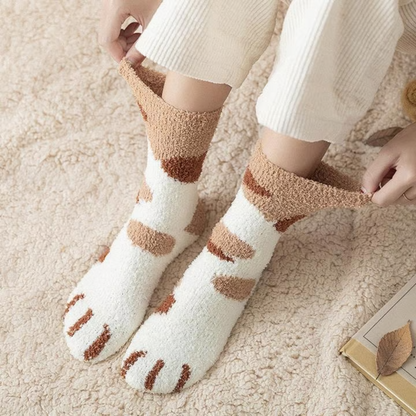 Katzenpfoten Kuschelsocken