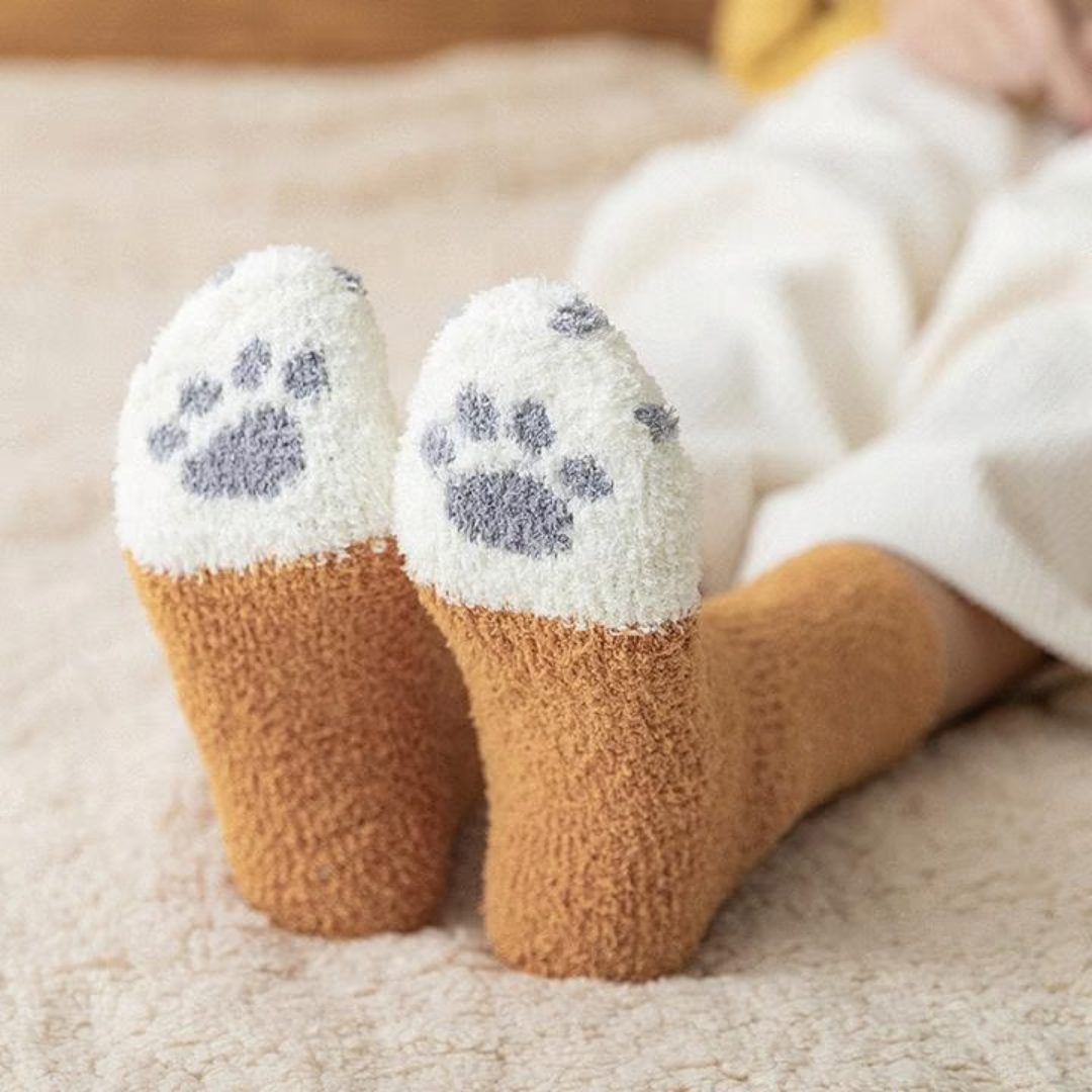 Katzenpfoten Kuschelsocken