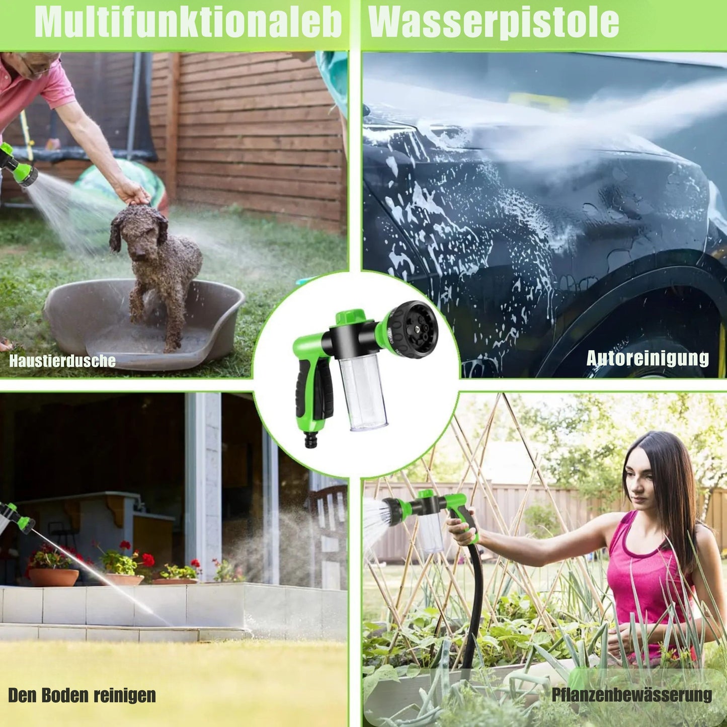 8-in-1 Hunde-Duschsprüher