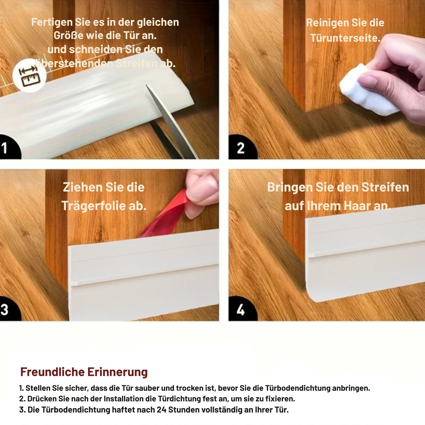DichtFix Selbstklebende Tür- & Fensterdichtung