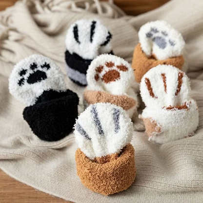 Katzenpfoten Kuschelsocken