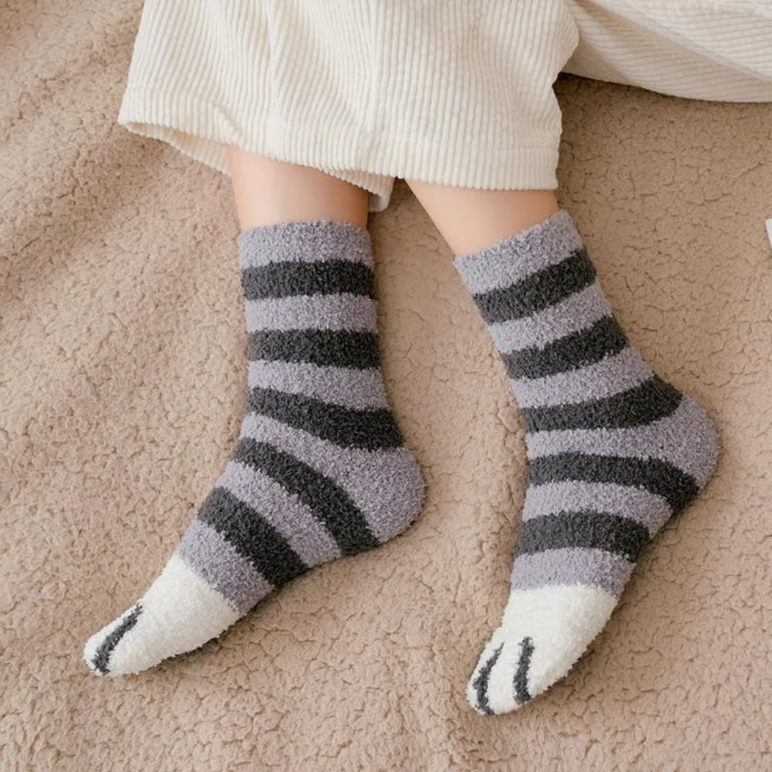 Katzenpfoten Kuschelsocken