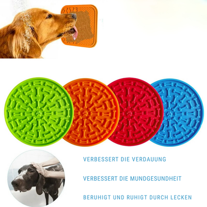 StickyPaw Leckmatte für Hunde & Katzen – Saugnapf Slow Feeder