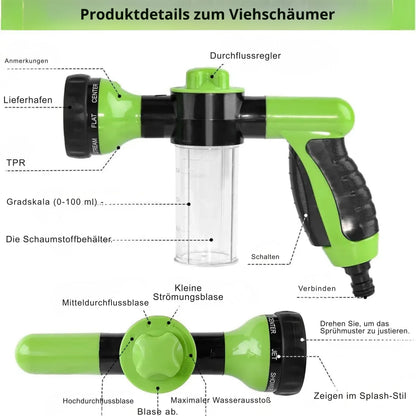 8-in-1 Hunde-Duschsprüher