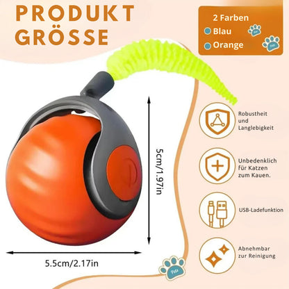 JagdPfote Intelligenter Rollender Katzenball