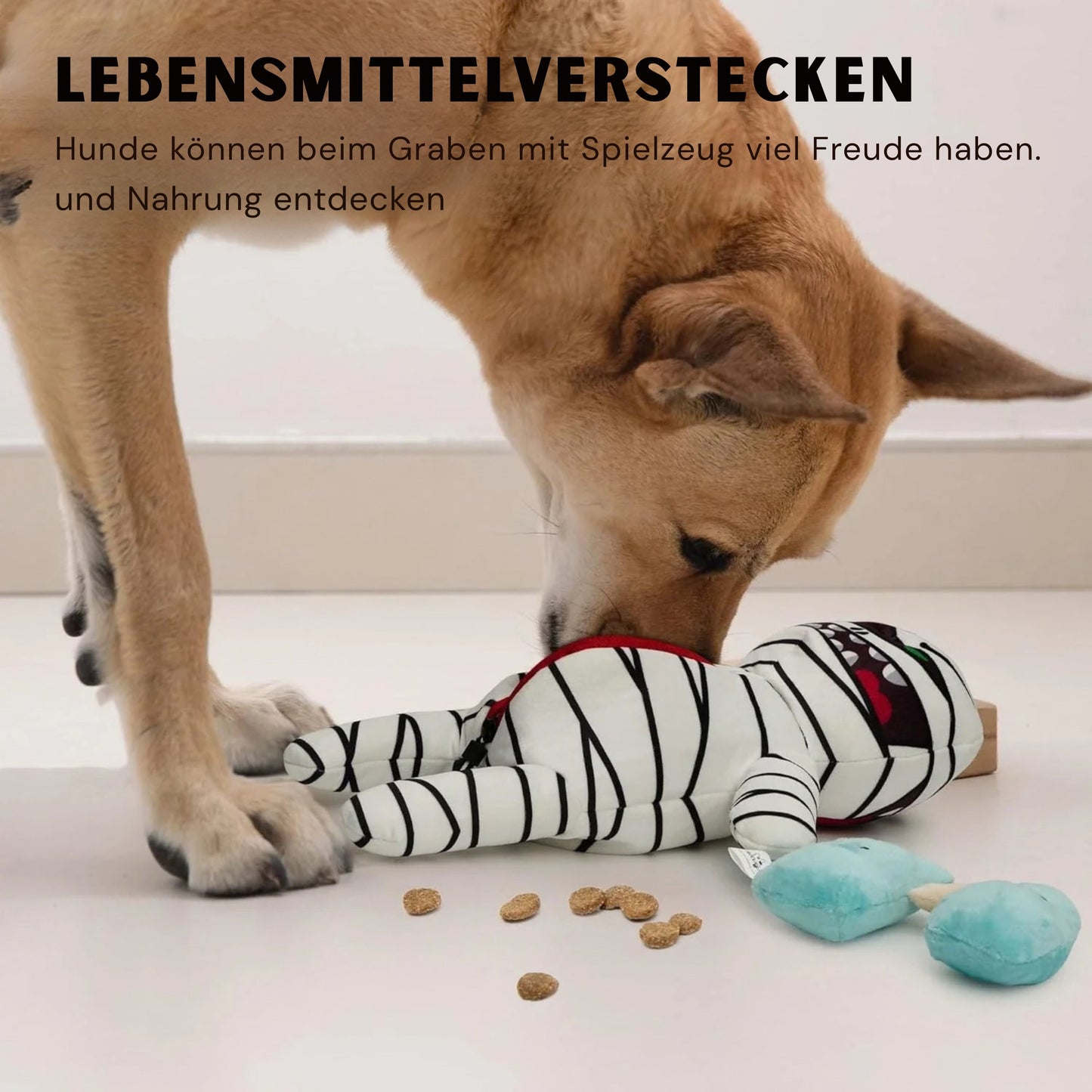 MummyMonster 9-in-1 Hundespielzeug mit versteckten Kauspielzeug