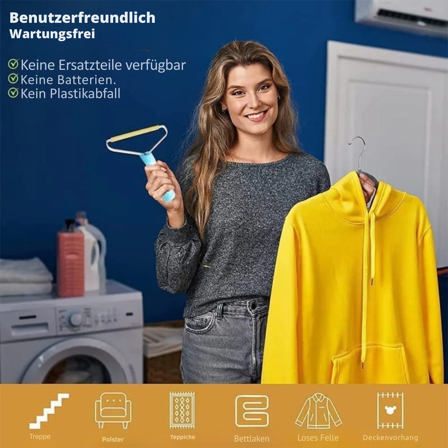 FellWeg Tierhaarentferner für Teppiche & Polstermöbel