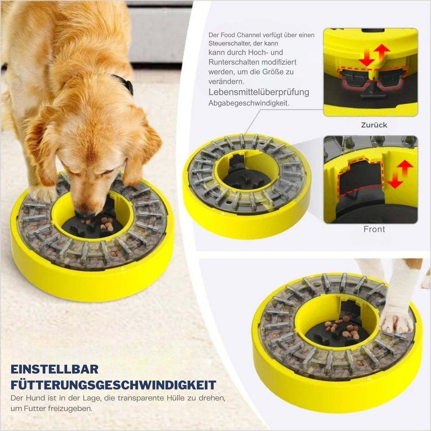 RollGenuss Drehbarer Leckerli-Spender