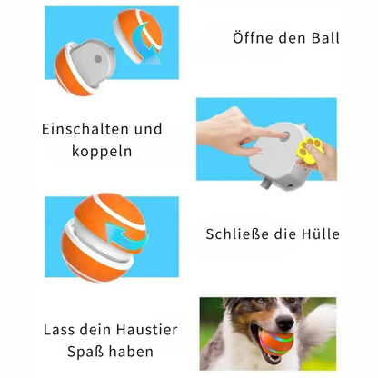 Intelligenter interaktiver Rollball für Hunde & Katzen