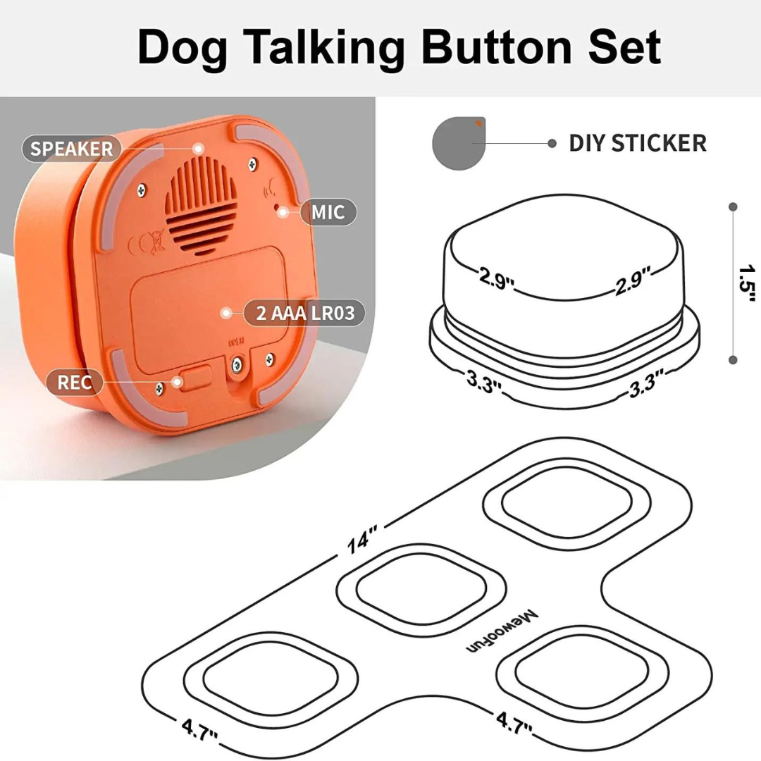 Kommunikationsbutton für Hunde