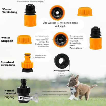 8-in-1 Hunde-Duschsprüher
