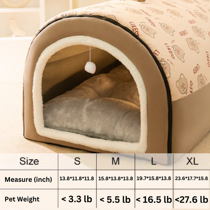 Warmes Hunde- & Katzenhaus für den Winter