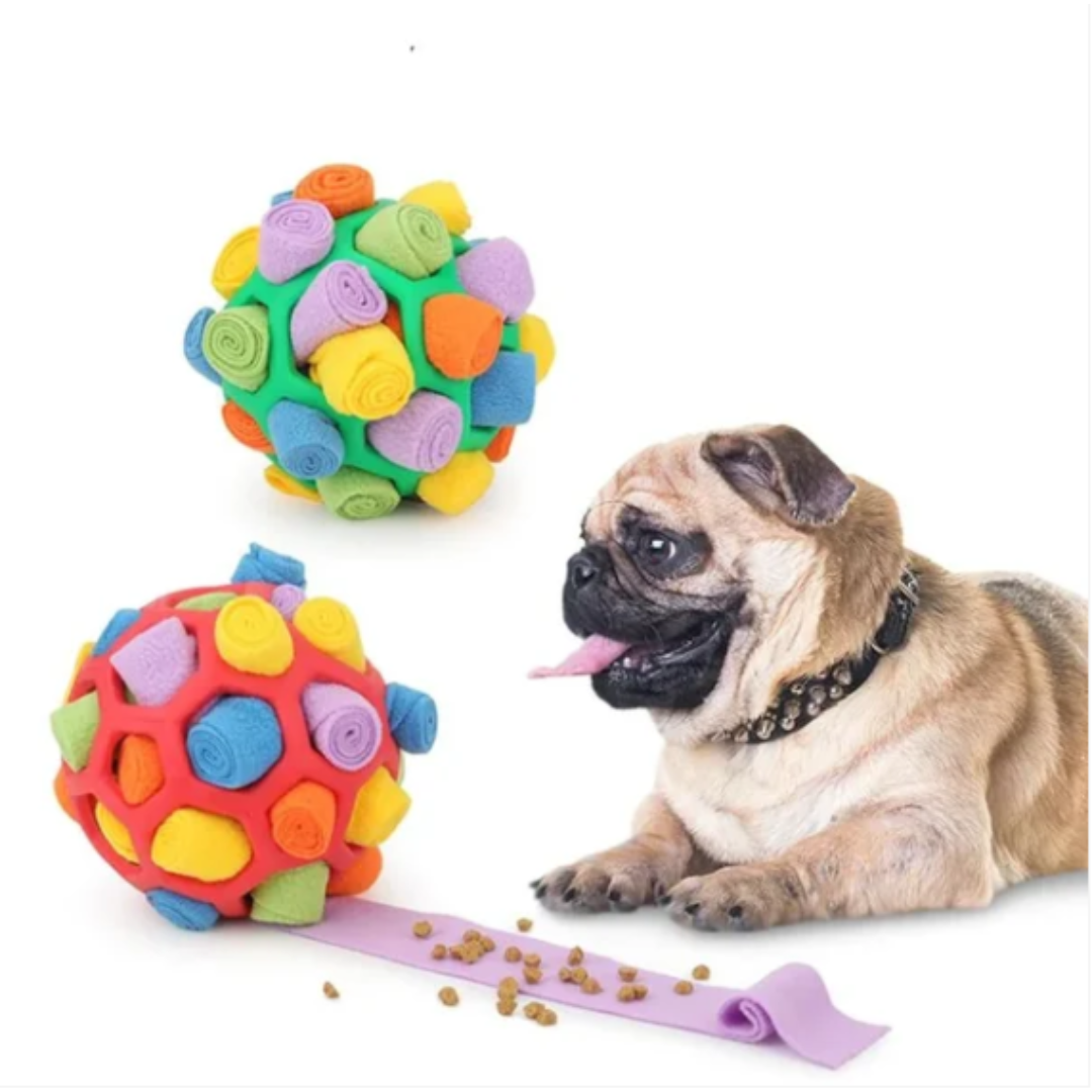 Schnüffelball für Hunde mit Leckerli-Versteck
