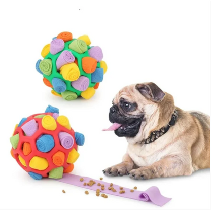 Schnüffelball für Hunde mit Leckerli-Versteck