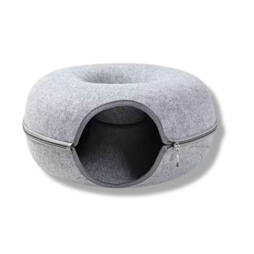 Donut Katzenbett aus Filz