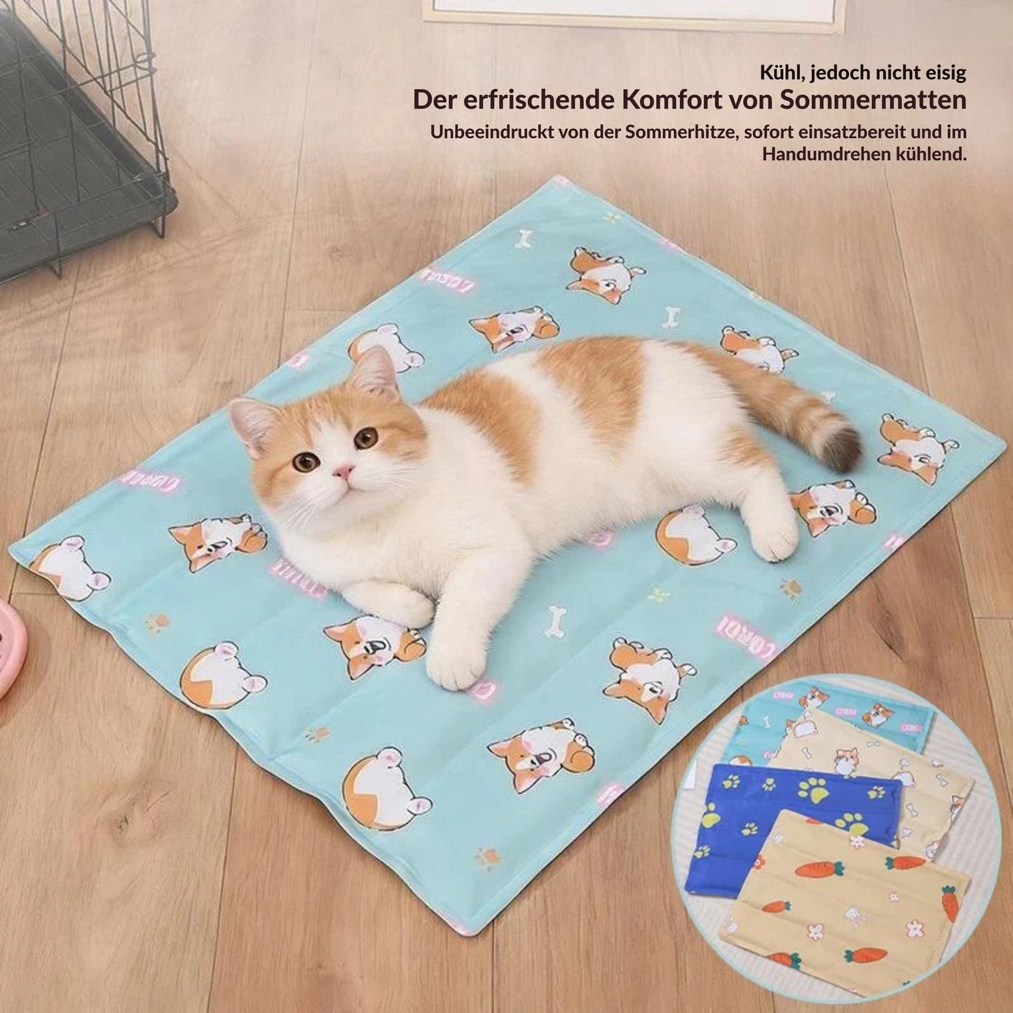 KühlPfote Wiederverwendbare Kühlmatte für Haustiere