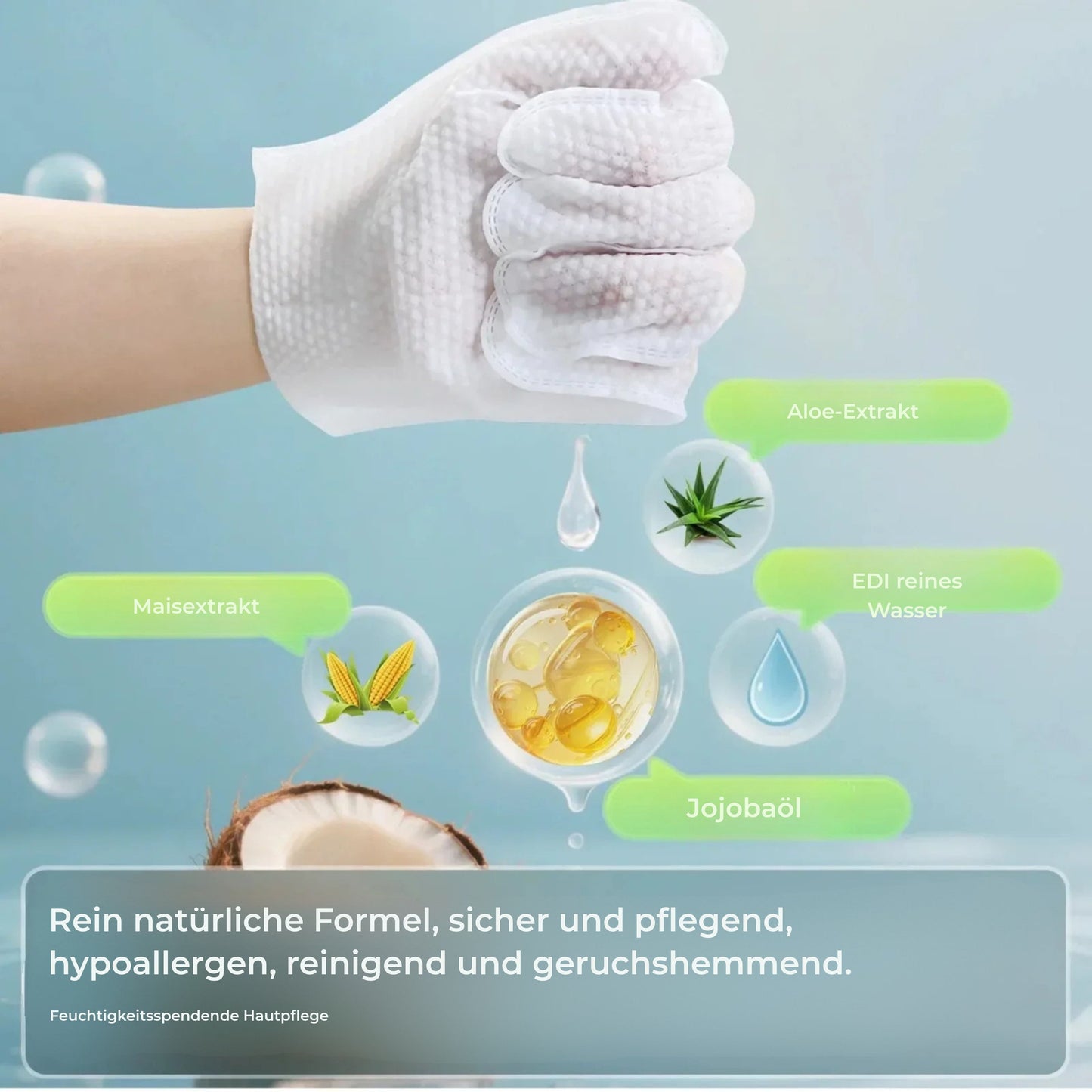 PfotenFrisch Fellpflege-Handschuhe ohne Ausspülen
