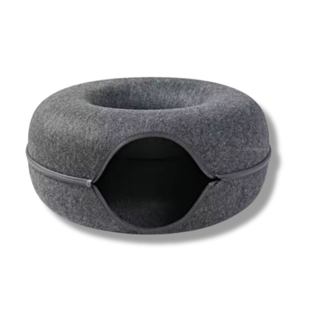 Donut Katzenbett aus Filz