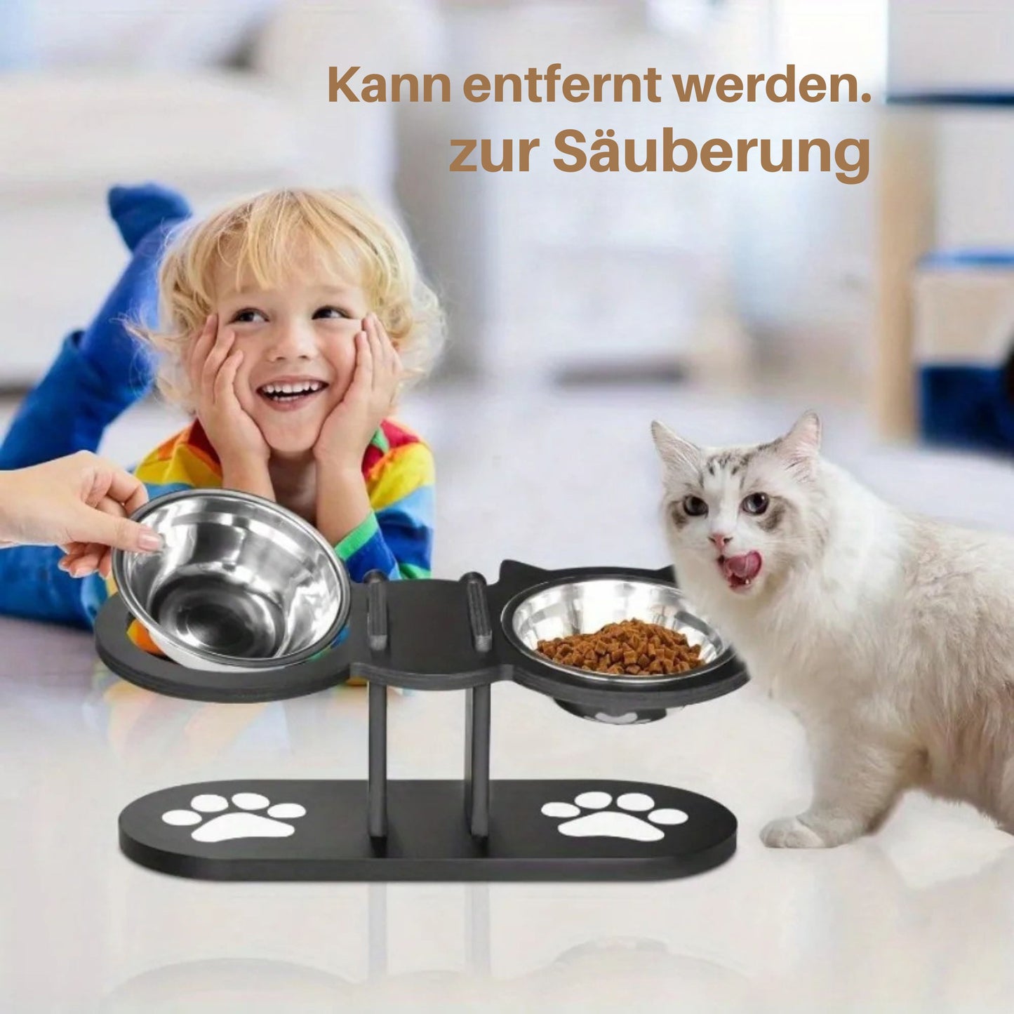 PfotenPlatz 3-stufige Erhöhte Futterstation