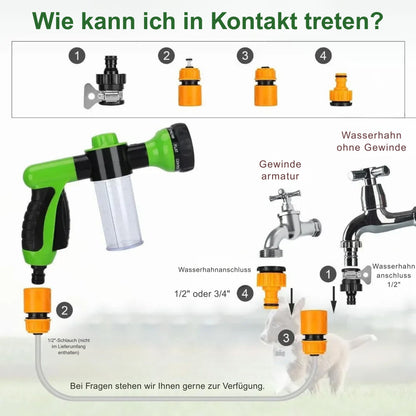 8-in-1 Hunde-Duschsprüher