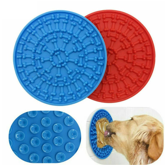 StickyPaw Leckmatte für Hunde & Katzen – Saugnapf Slow Feeder