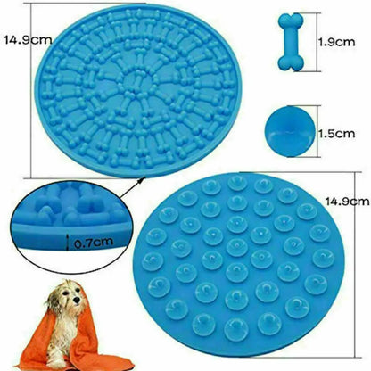 StickyPaw Leckmatte für Hunde & Katzen – Saugnapf Slow Feeder