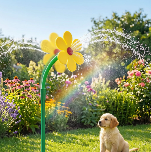 Blumen-Sprinkler für Hunde