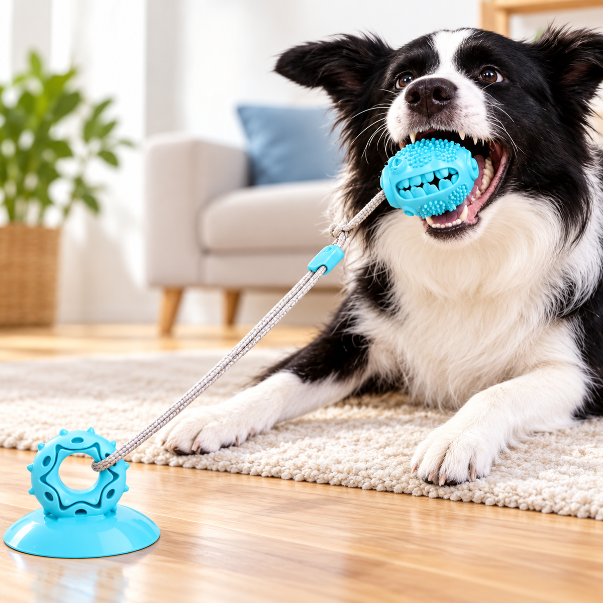 ZerrMeister – Zerrspielzeug mit Saugnapf 🐶💪