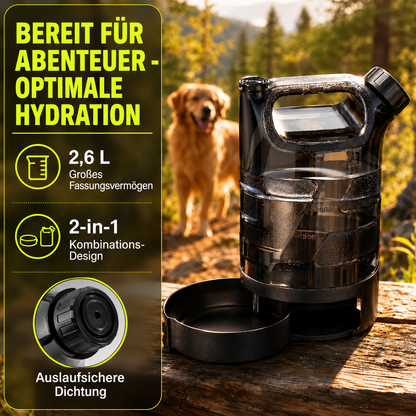 Tragbarer Wasserspender für Hunde, 2,6 l 🐶💧