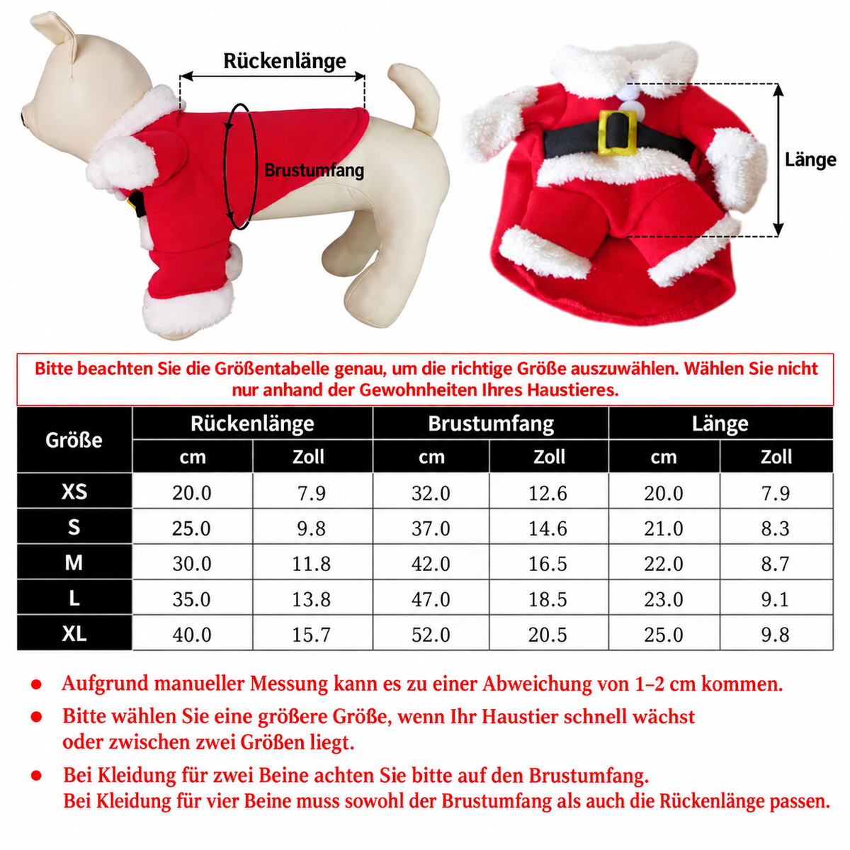 Weihnachtsmann-Kostüm für Haustiere 🎅🐾
