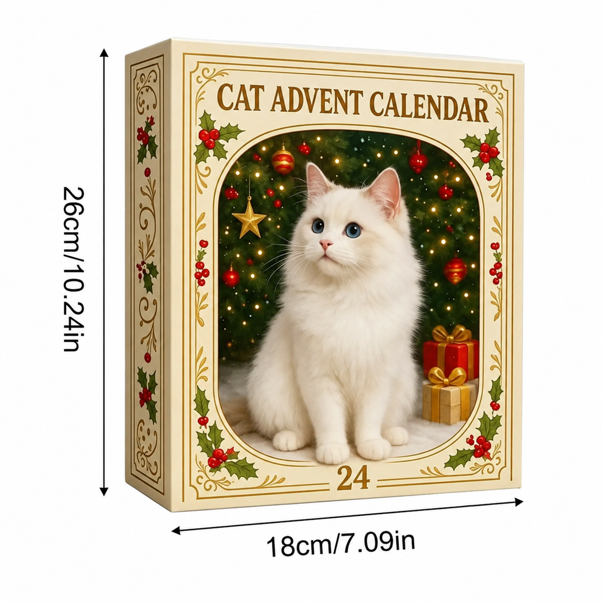 Adventskalender mit 24 Katzen-Anhängern 🎄🐱