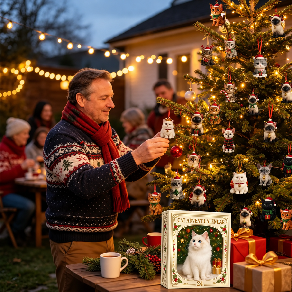 Adventskalender mit 24 Katzen-Anhängern 🎄🐱
