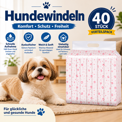 Einweg-Hundewindeln – 40er-Pack 🐶💧