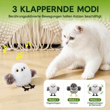 Interaktives Vogelspielzeug  – Flatternder Vogel mit Geräuschen