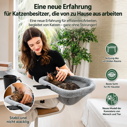 Zusammenklappbares Katzenbett & Hängematte für den Schreibtisch