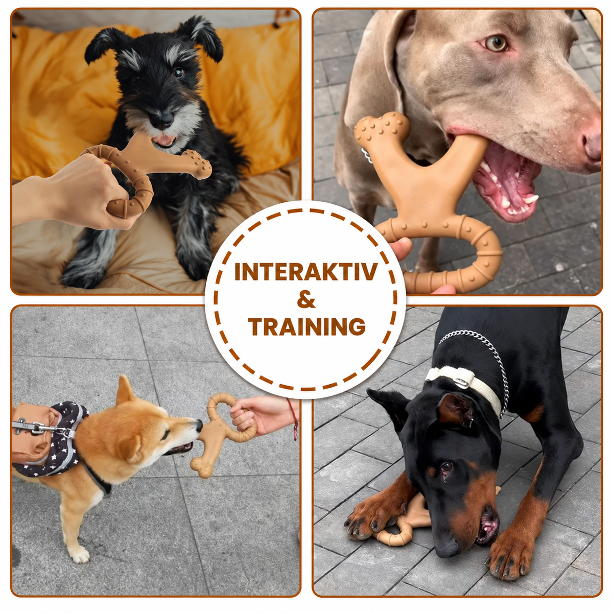 Robustes Kauspielzeug für Hunde