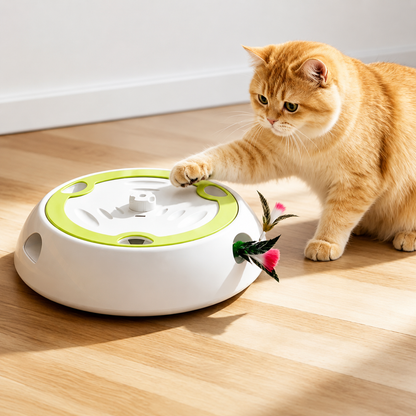 Interaktives Katzen-Federspielzeug