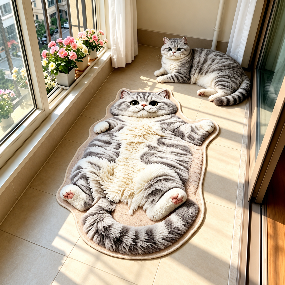 KuschelTiger - Katzen Teppich 🐱🤎