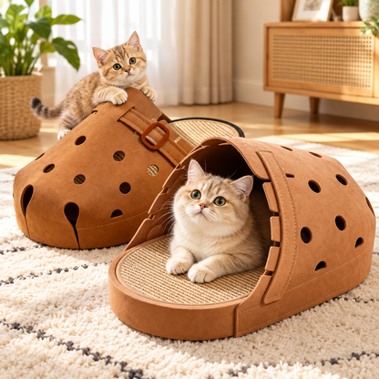 Kratzbrett & Liege im Schuh-Look 👟🐱