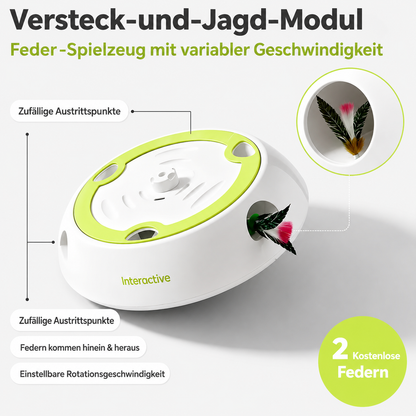 Interaktives Katzen-Federspielzeug