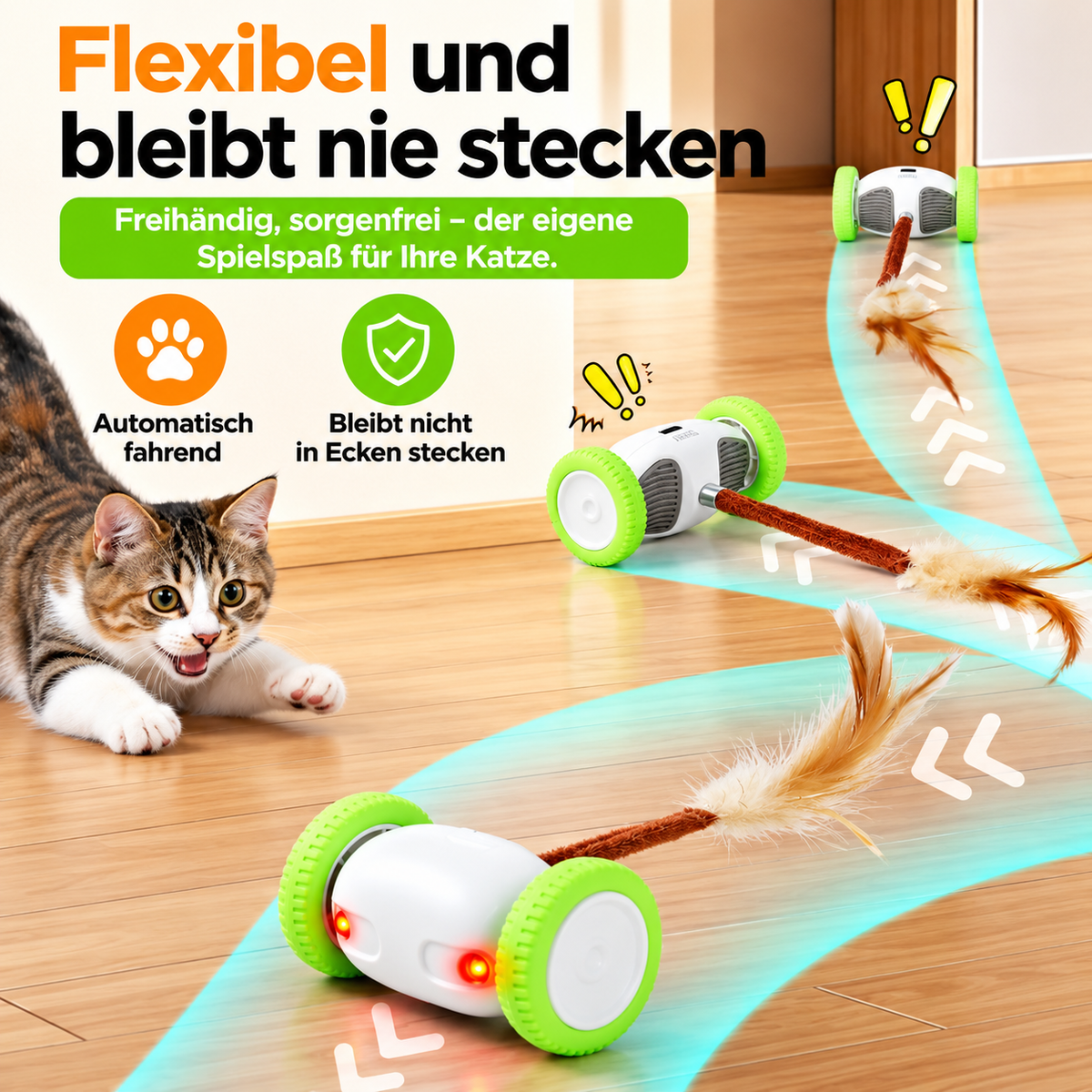 FlitzPfote – Elektrischer LED-Katzenspielstab 😼⚡