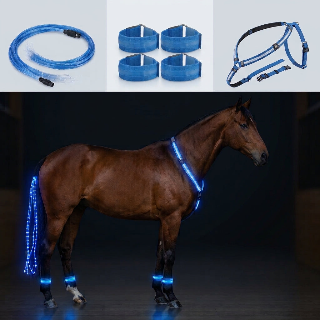 NachtReiter LED-Leuchtset fürs Pferd