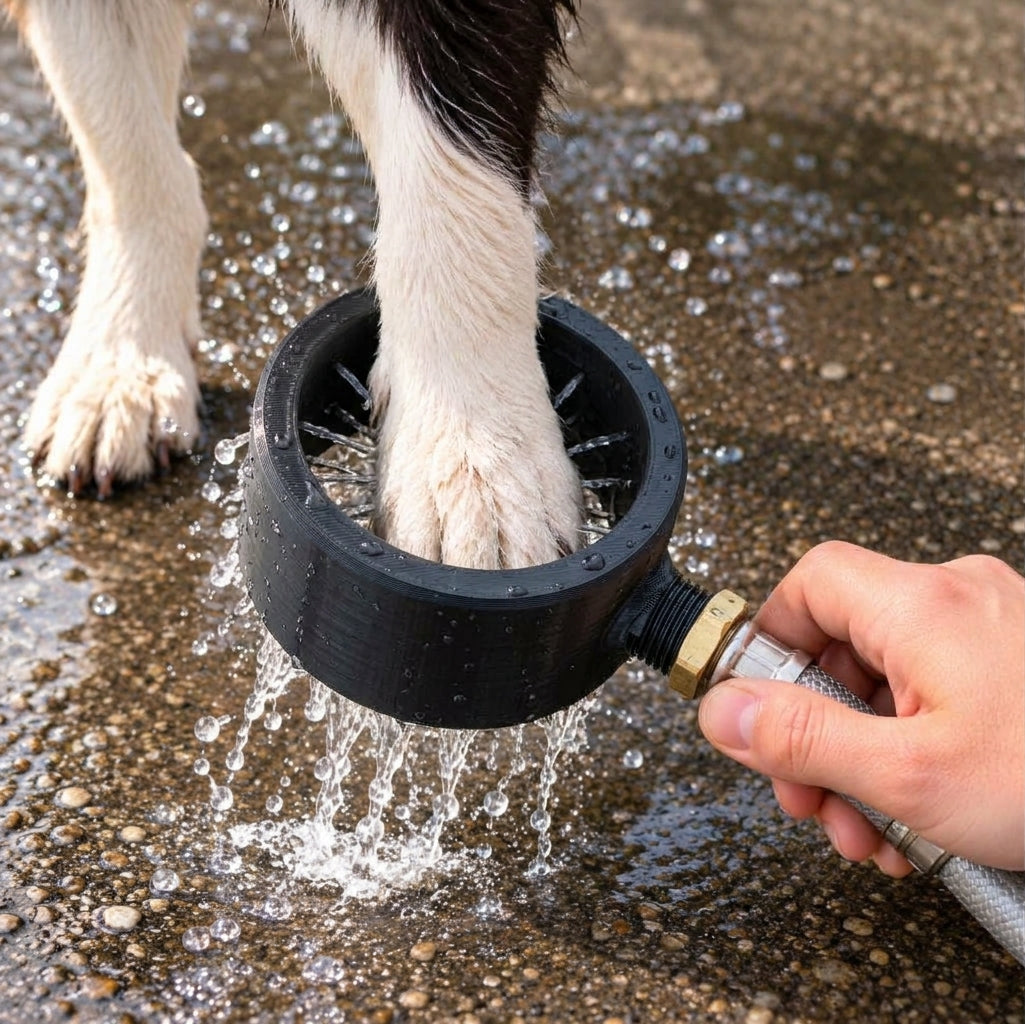 SpiralDusche – Hochdruck-Pfotendusche 🚿🐾