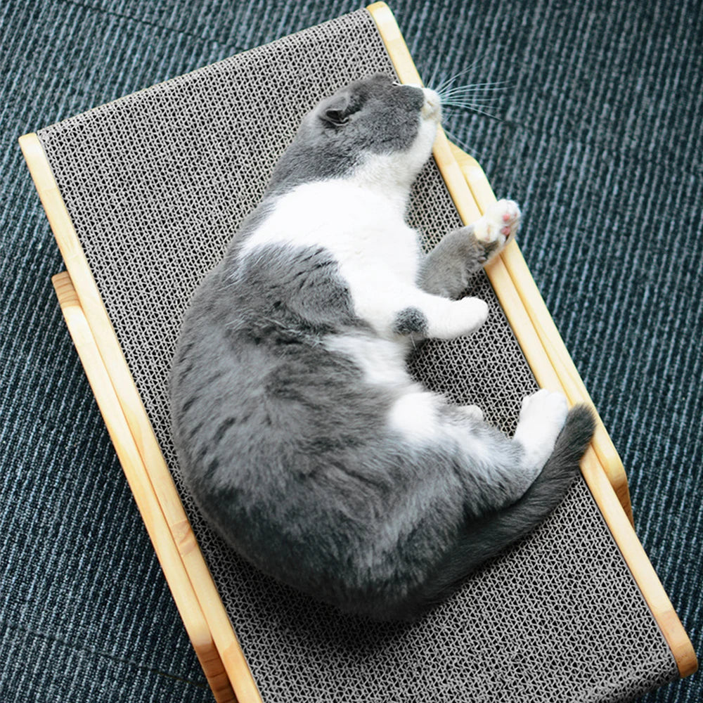 Holz Katzen Kratzmöbel mit Liegefläche