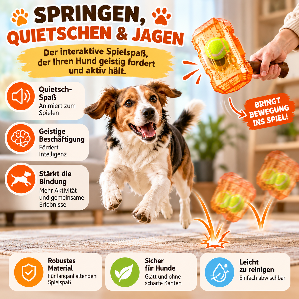 HammerApport – Quietschender Tennisball-Hammer 🔨🎾