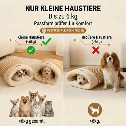 KuschelKokon Haustier-Schlafsack mit Haube