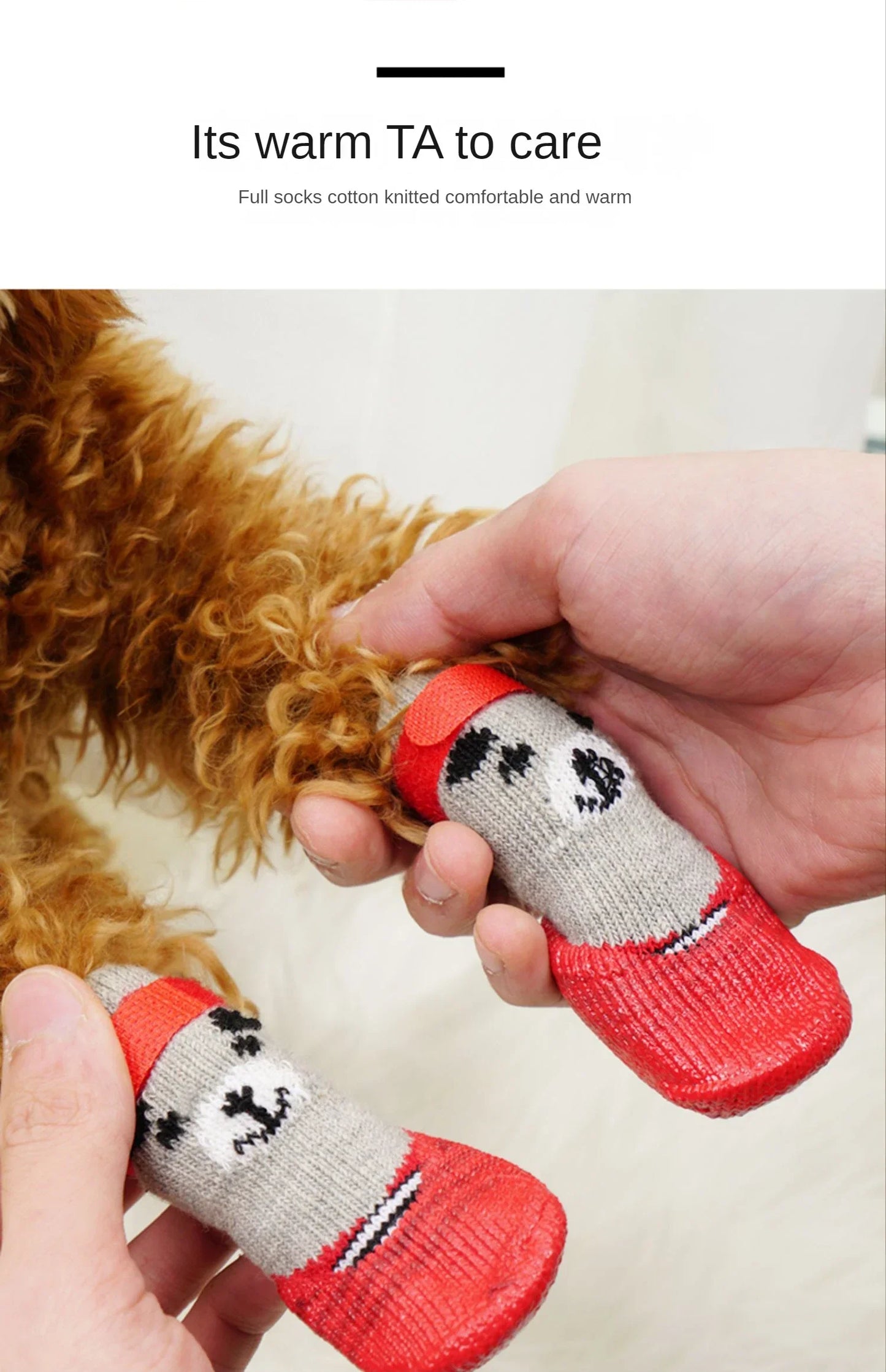 Warme Hundesocken für Pfotenschutz