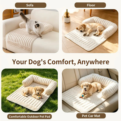 SofaSchutz Plüsch-Sofabett für Haustiere